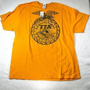 Future Farmer's of America FFA NWT T-Shirt Sz 2X Gold Blue Agricultural Ed